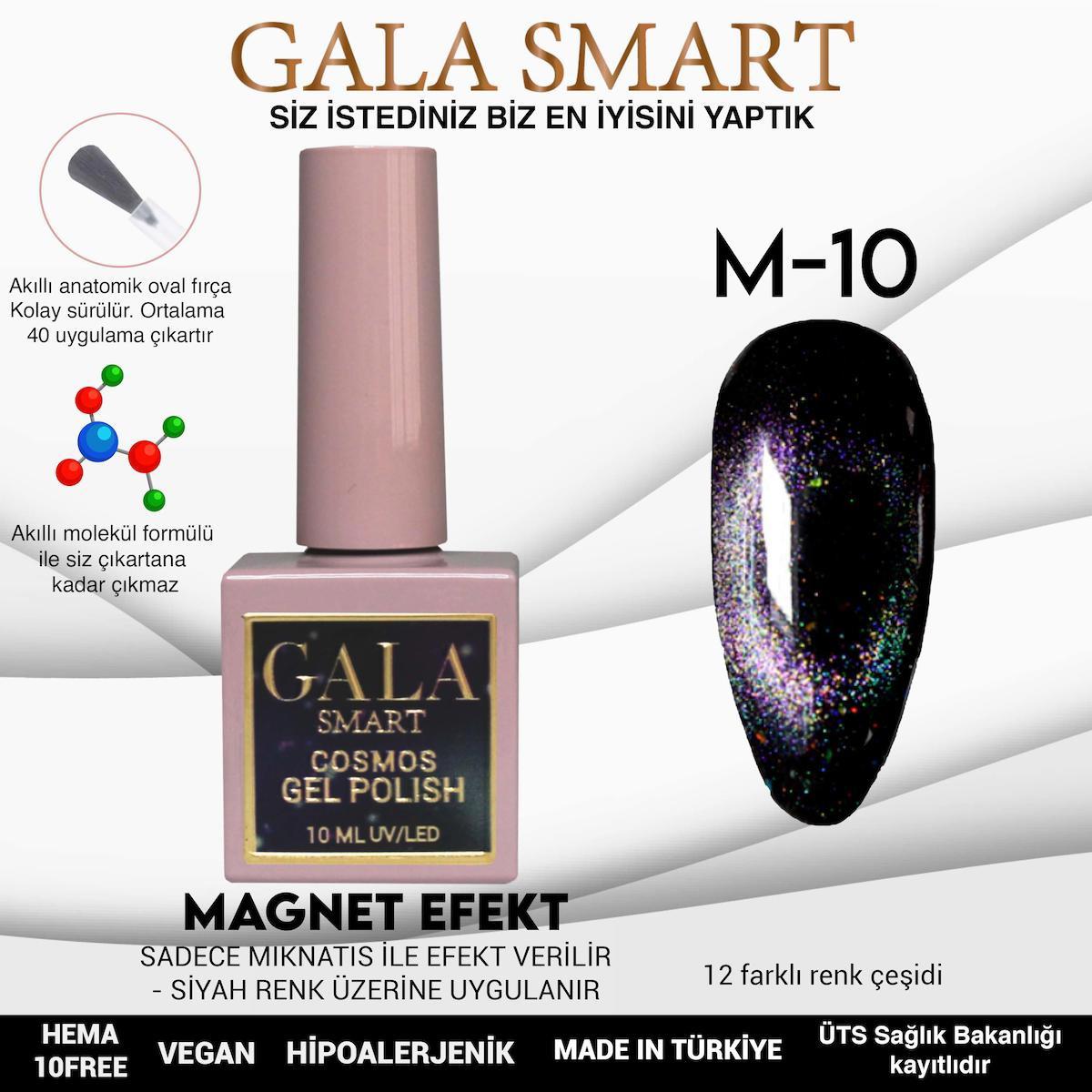 Gala Smart M10 Mor Metalik Kalıcı Oje