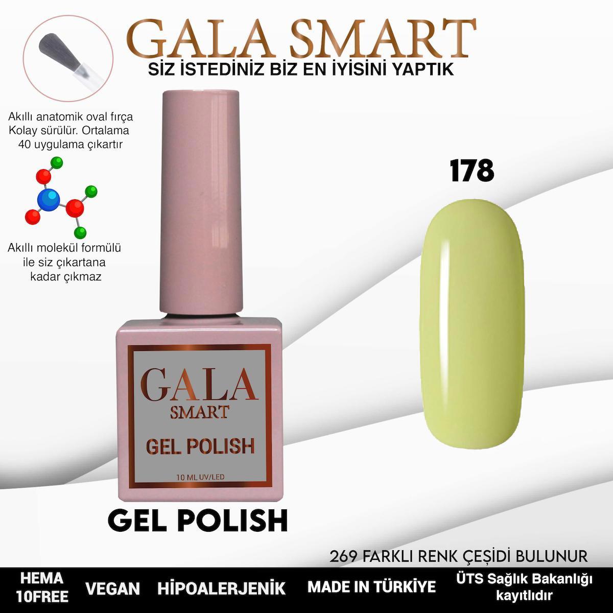 Gala Smart 178 Sarı Parlak Kalıcı Oje