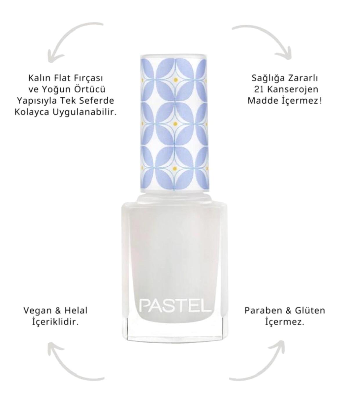 Pastel 379 Beyaz Sedefli Oje