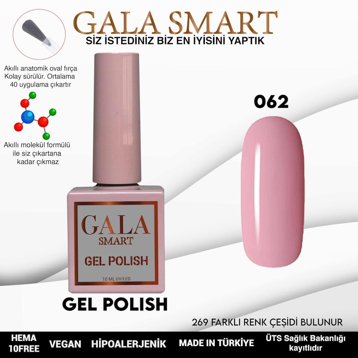 Gala Smart 62 Pembe Parlak Kalıcı Oje