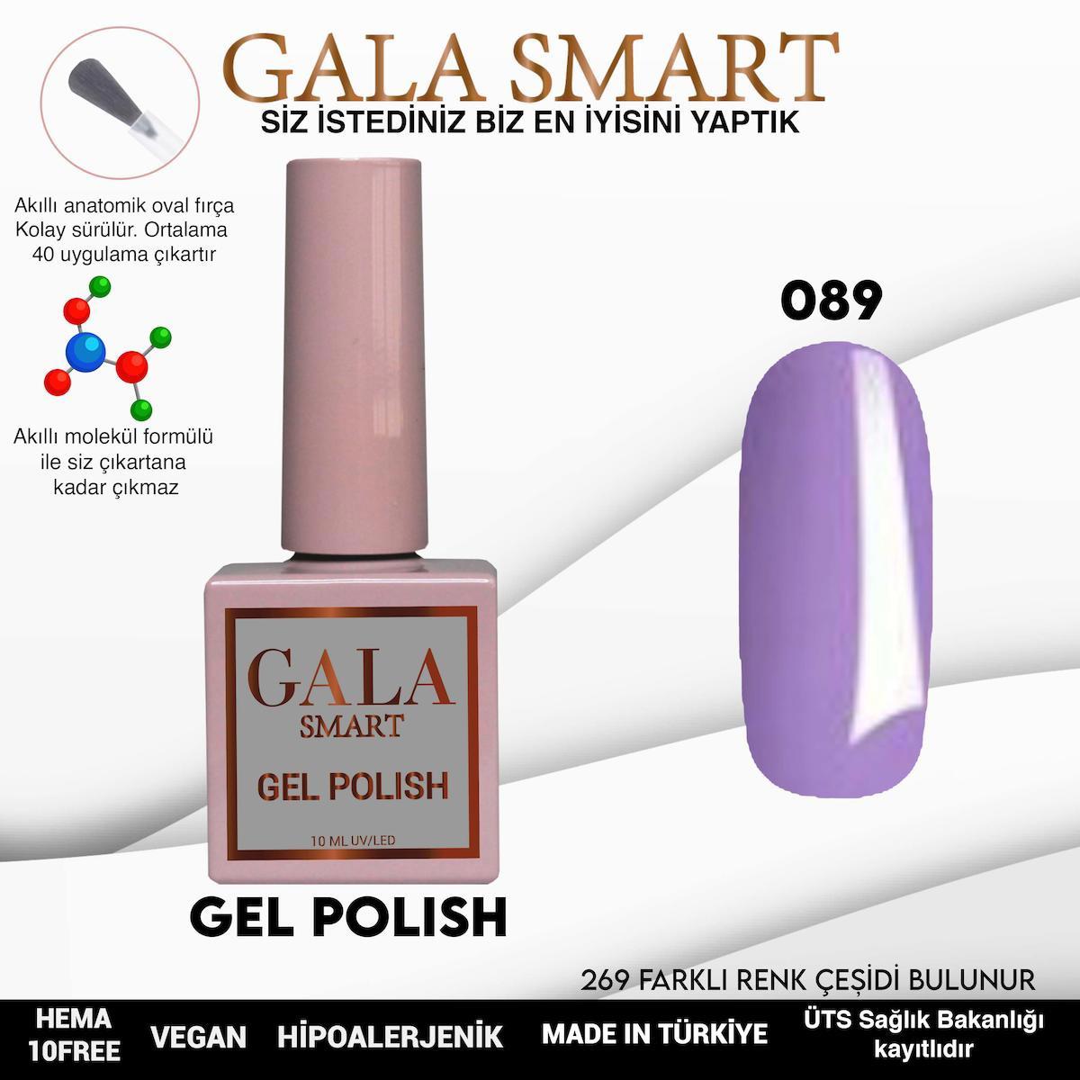 Gala Smart 89 Lila Parlak Kalıcı Oje