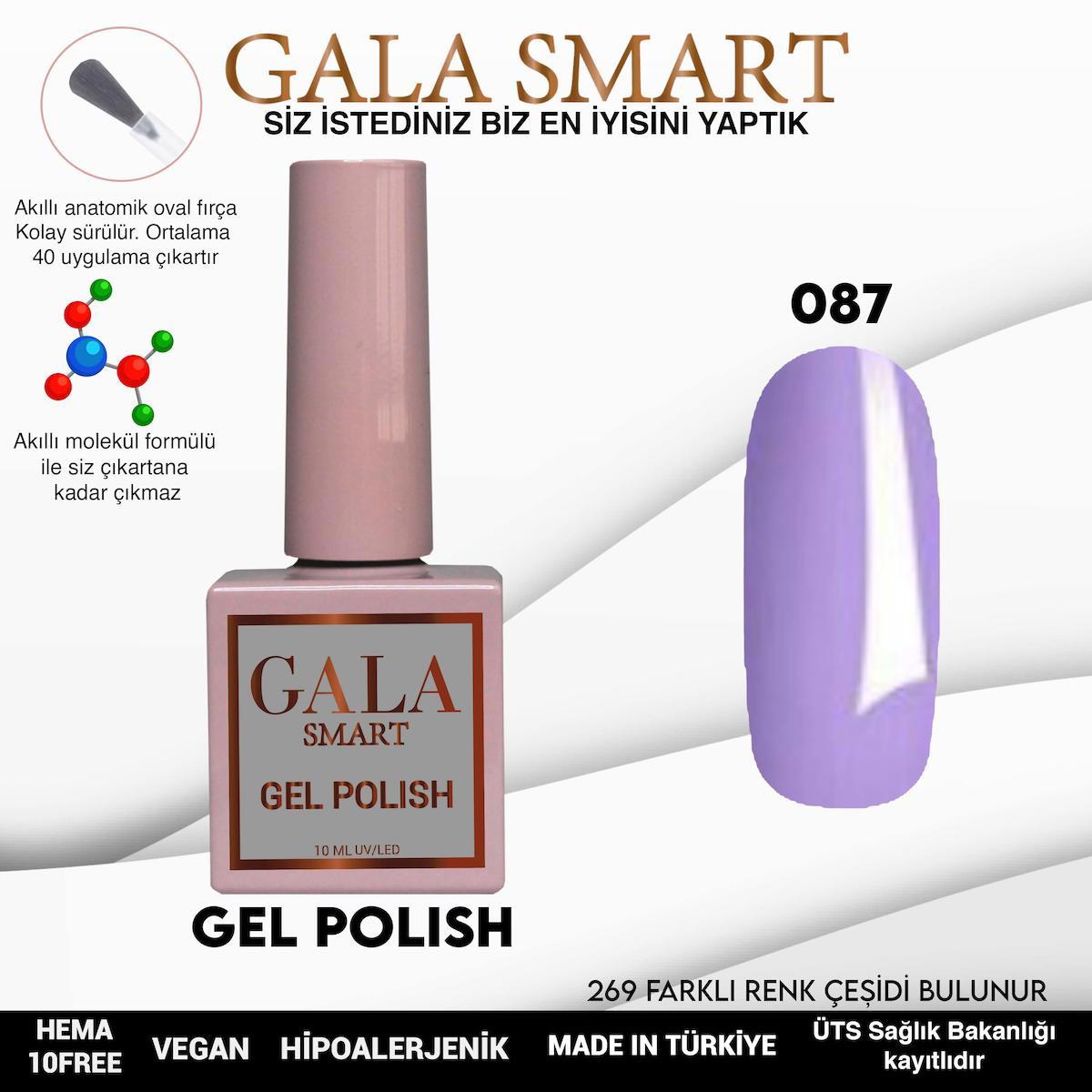 Gala Smart 87 Lila Parlak Kalıcı Oje