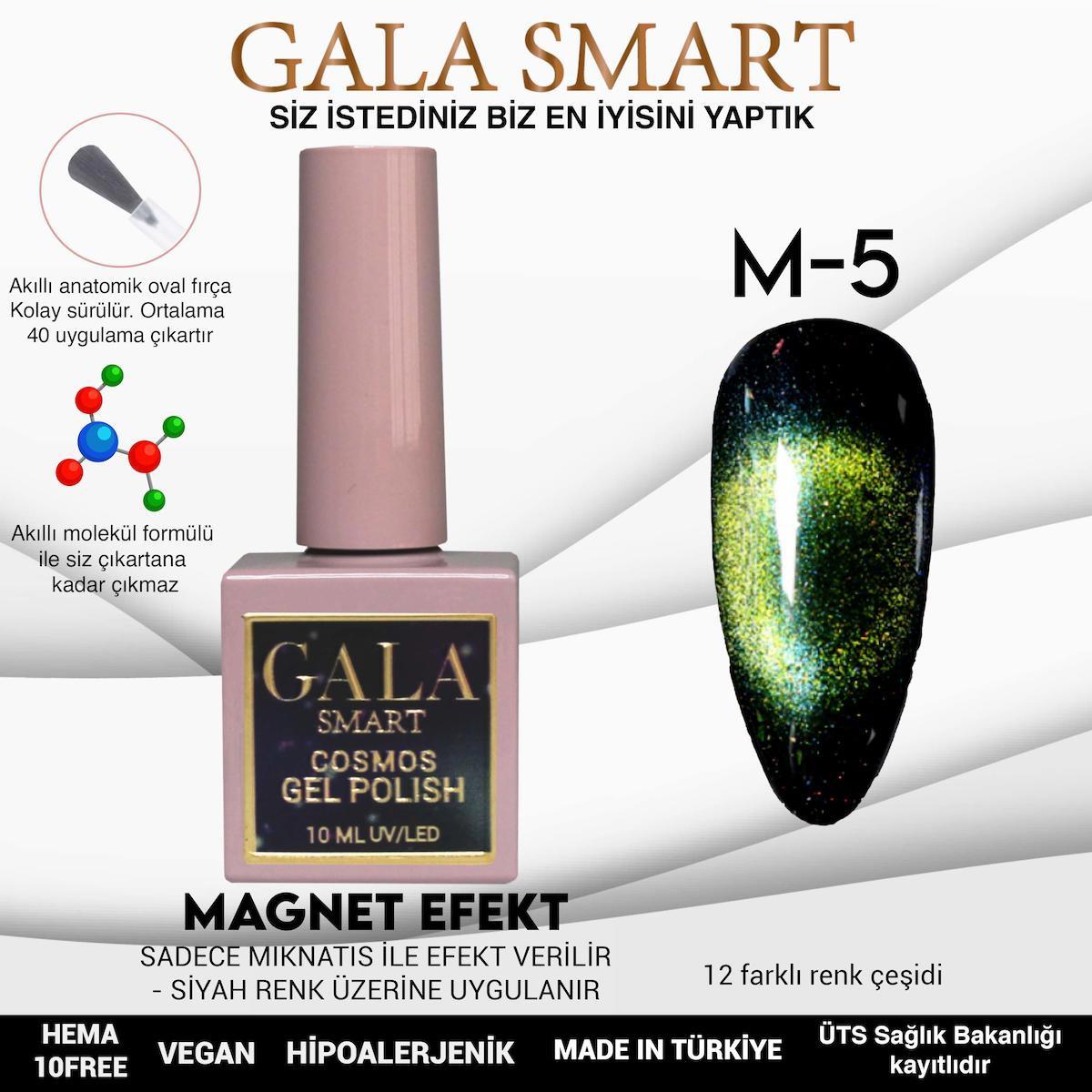 Gala Smart M5 Yeşil Metalik Kalıcı Oje