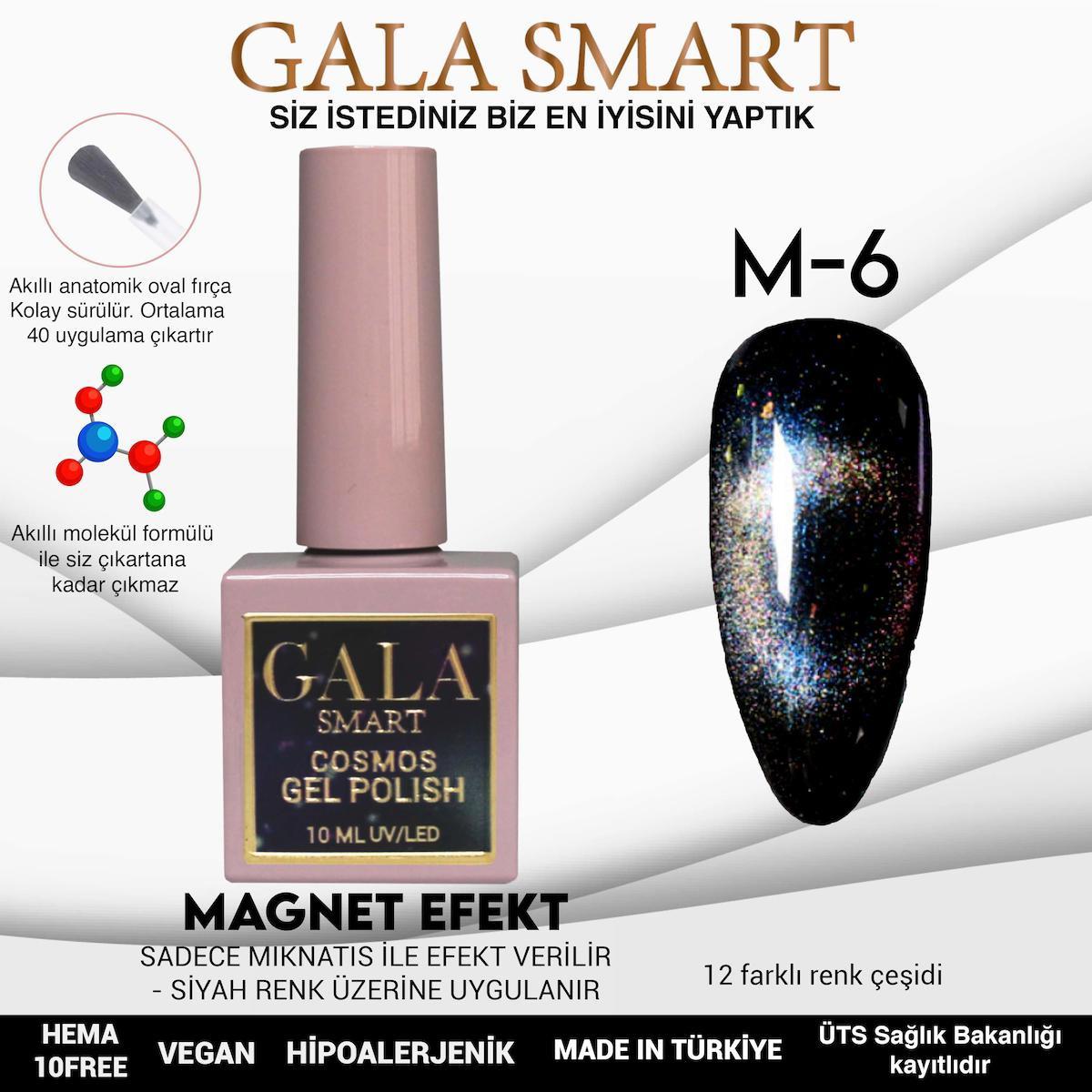 Gala Smart M6 Kahverengi Metalik Kalıcı Oje