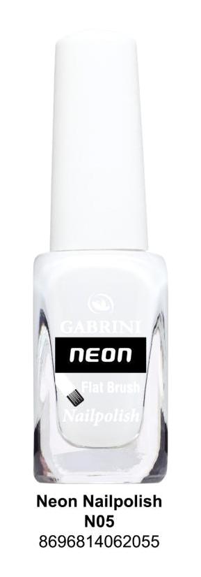 Gabrini N05 Beyaz Neon Oje