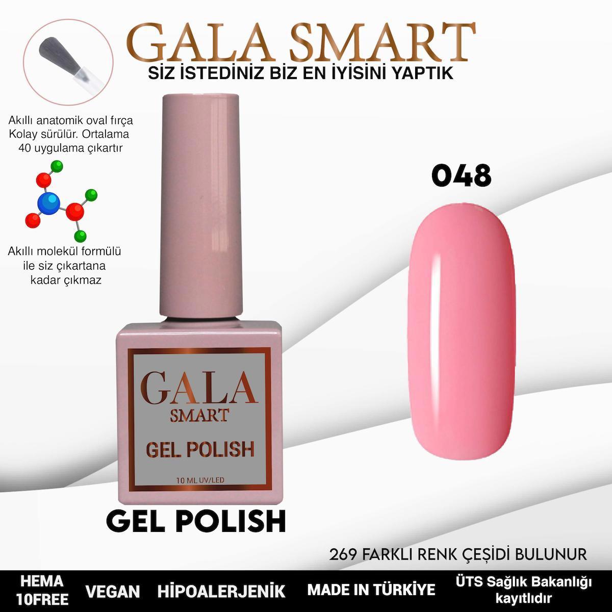 Gala Smart 48 Pembe Parlak Kalıcı Oje
