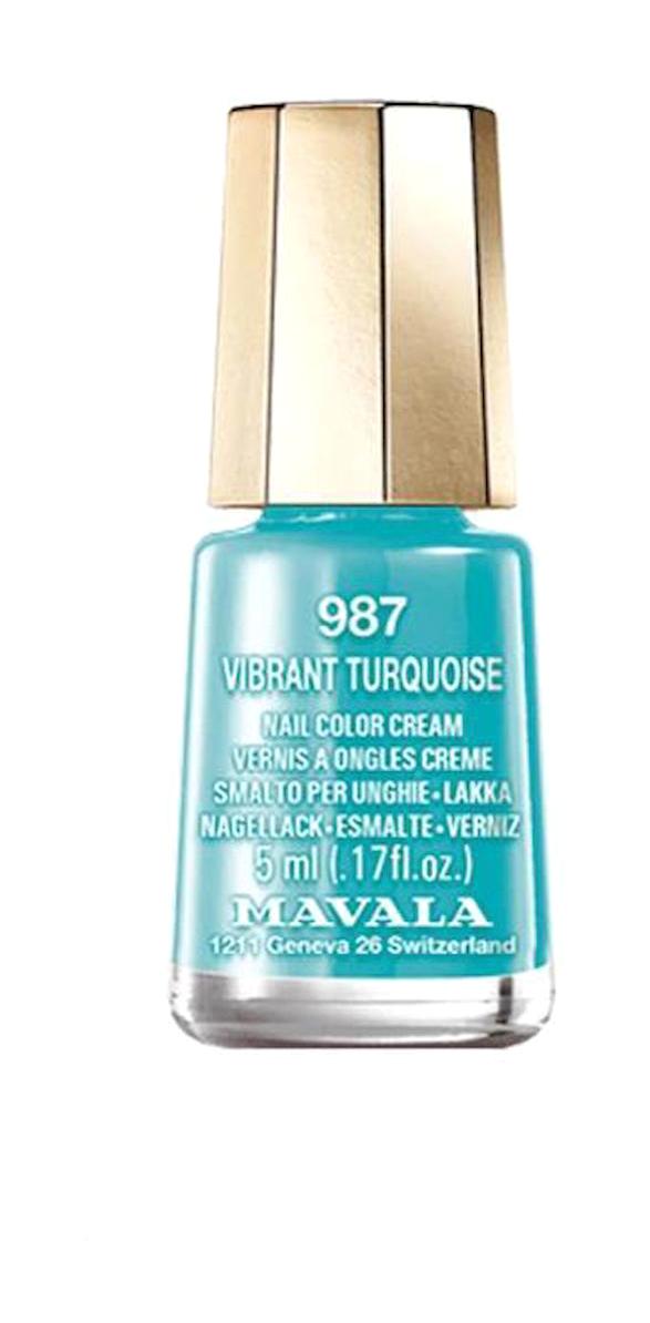 Mavala 987 Vibrant Turquoise Turkuaz Parlak Oje