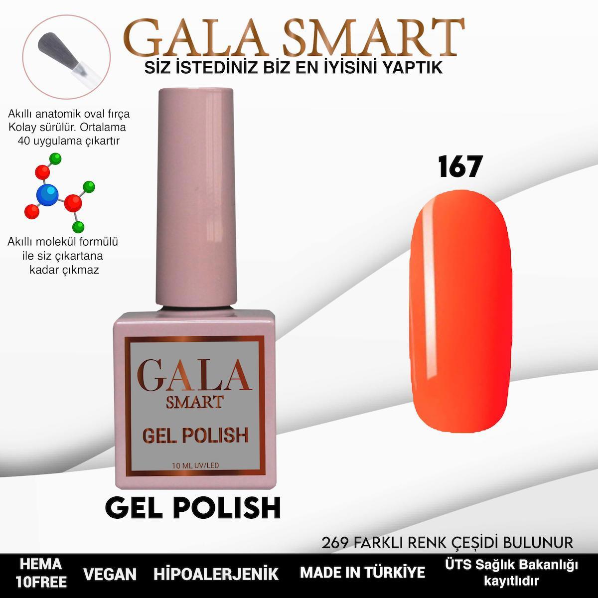 Gala Smart 167 Nar Çiçeği Parlak Kalıcı Oje
