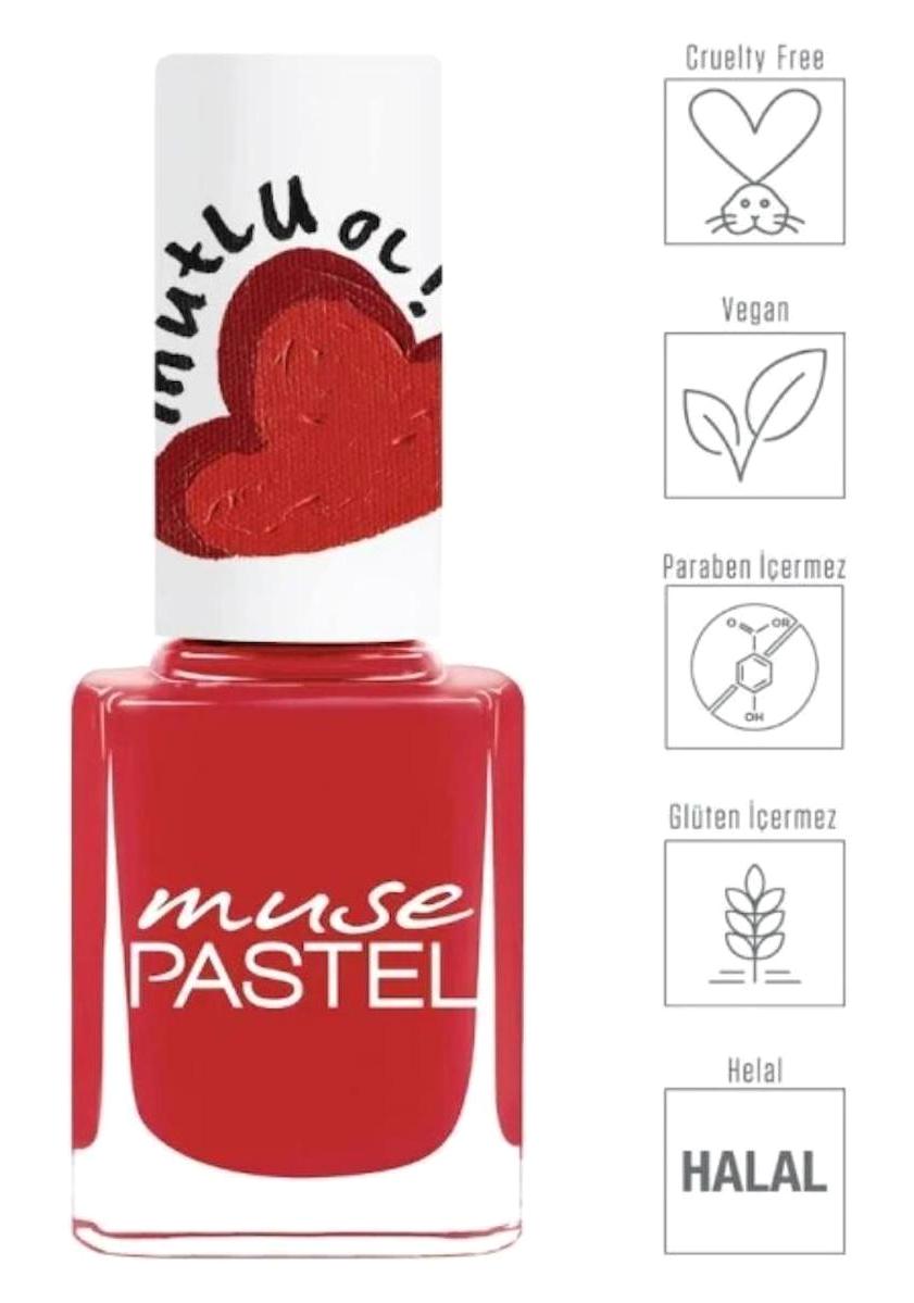 Pastel 362 Kırmızı Oje