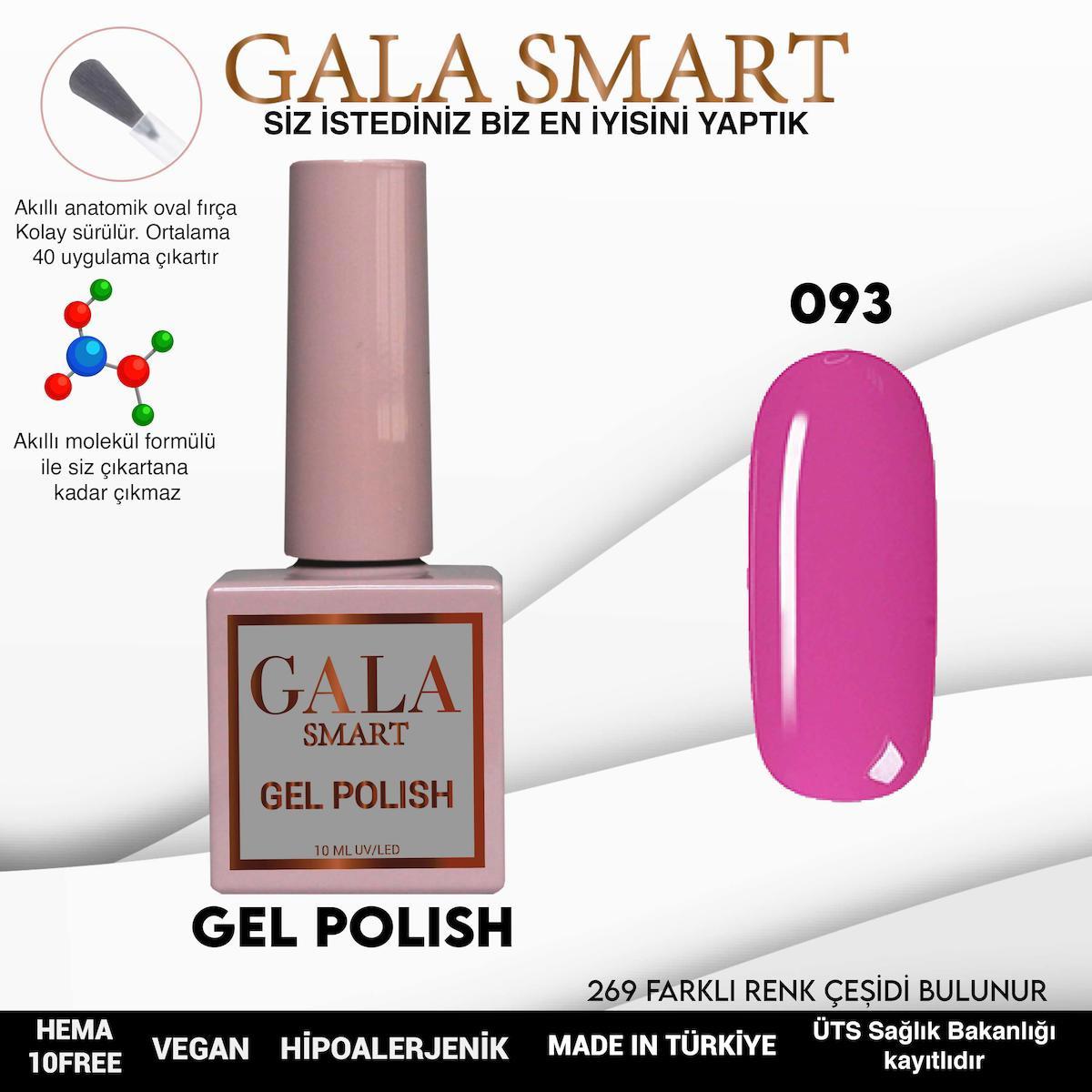Gala Smart 93 Pembe Parlak Kalıcı Oje