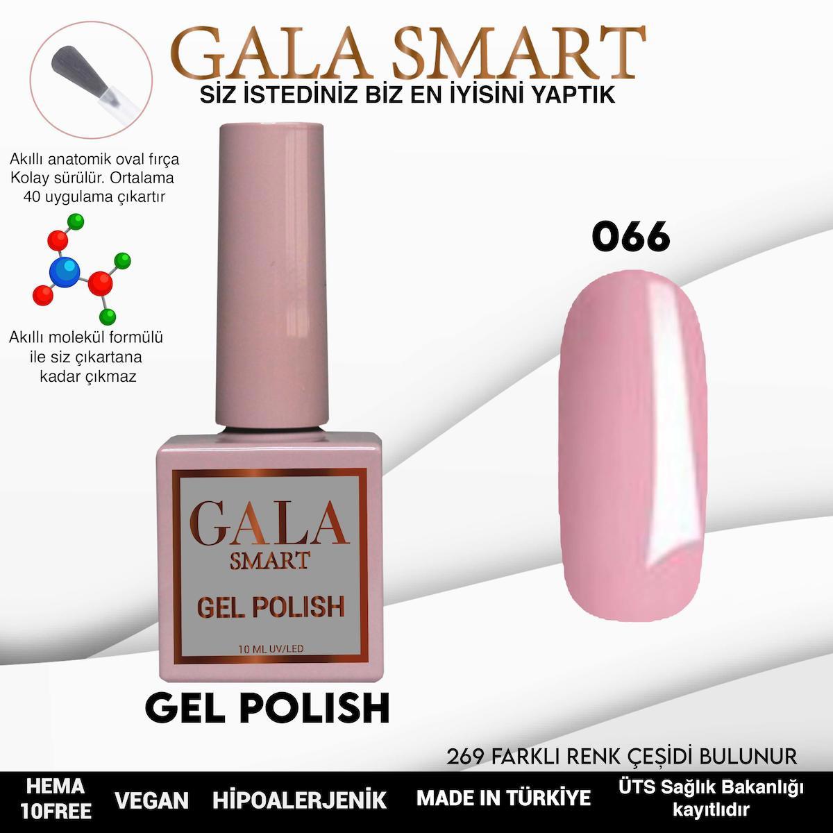 Gala Smart 66 Pembe Parlak Kalıcı Oje