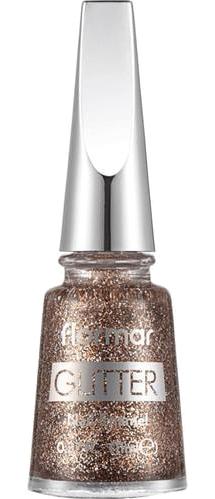 Flormar GL43 Kahverengi Simli Oje