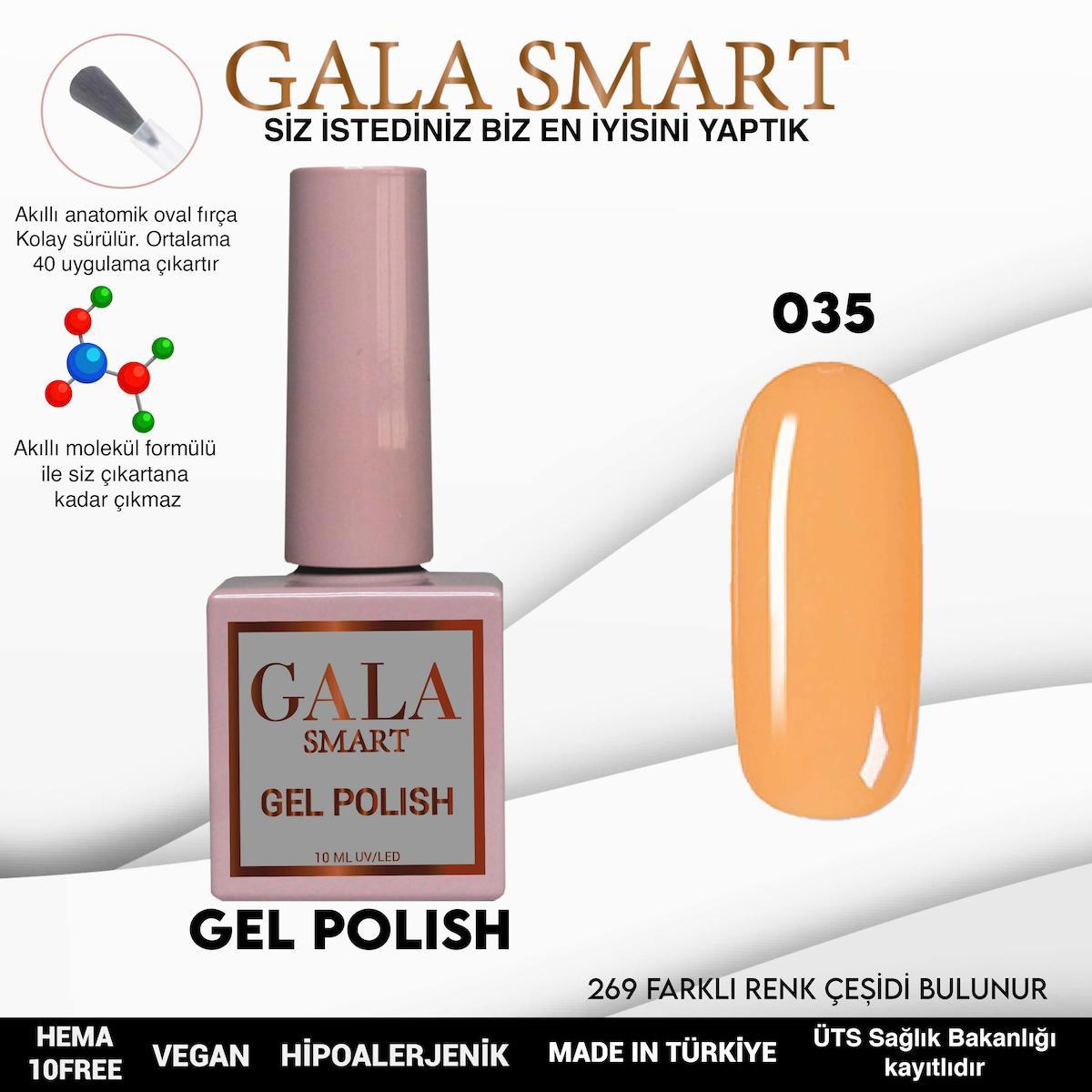 Gala Smart 35 Turuncu Parlak Kalıcı Oje