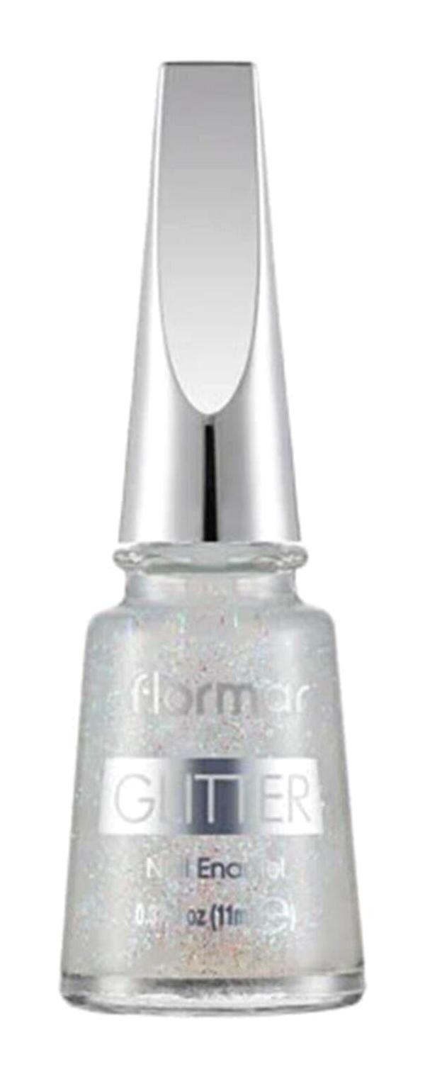 Flormar GL37 Açık Gri Simli Oje