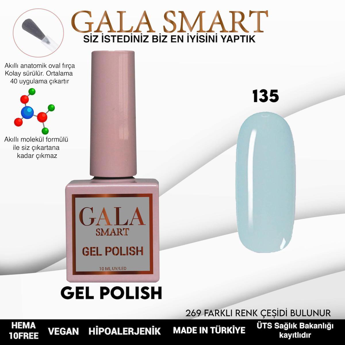 Gala Smart 135 Su Yeşili Parlak Kalıcı Oje