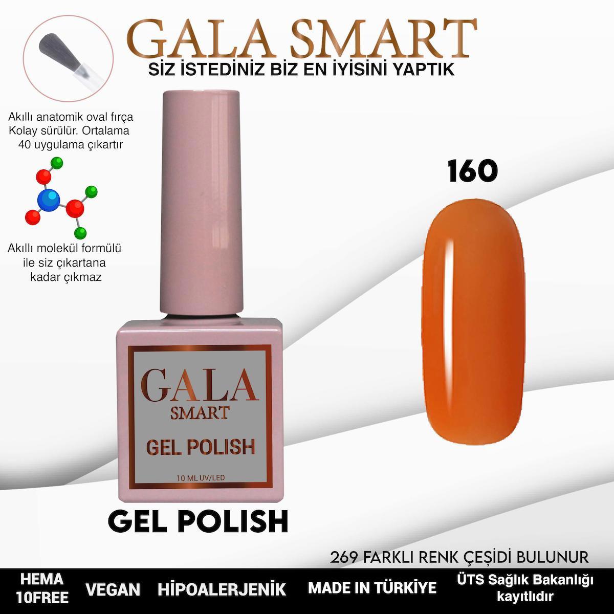 Gala Smart 160 Turuncu Parlak Kalıcı Oje