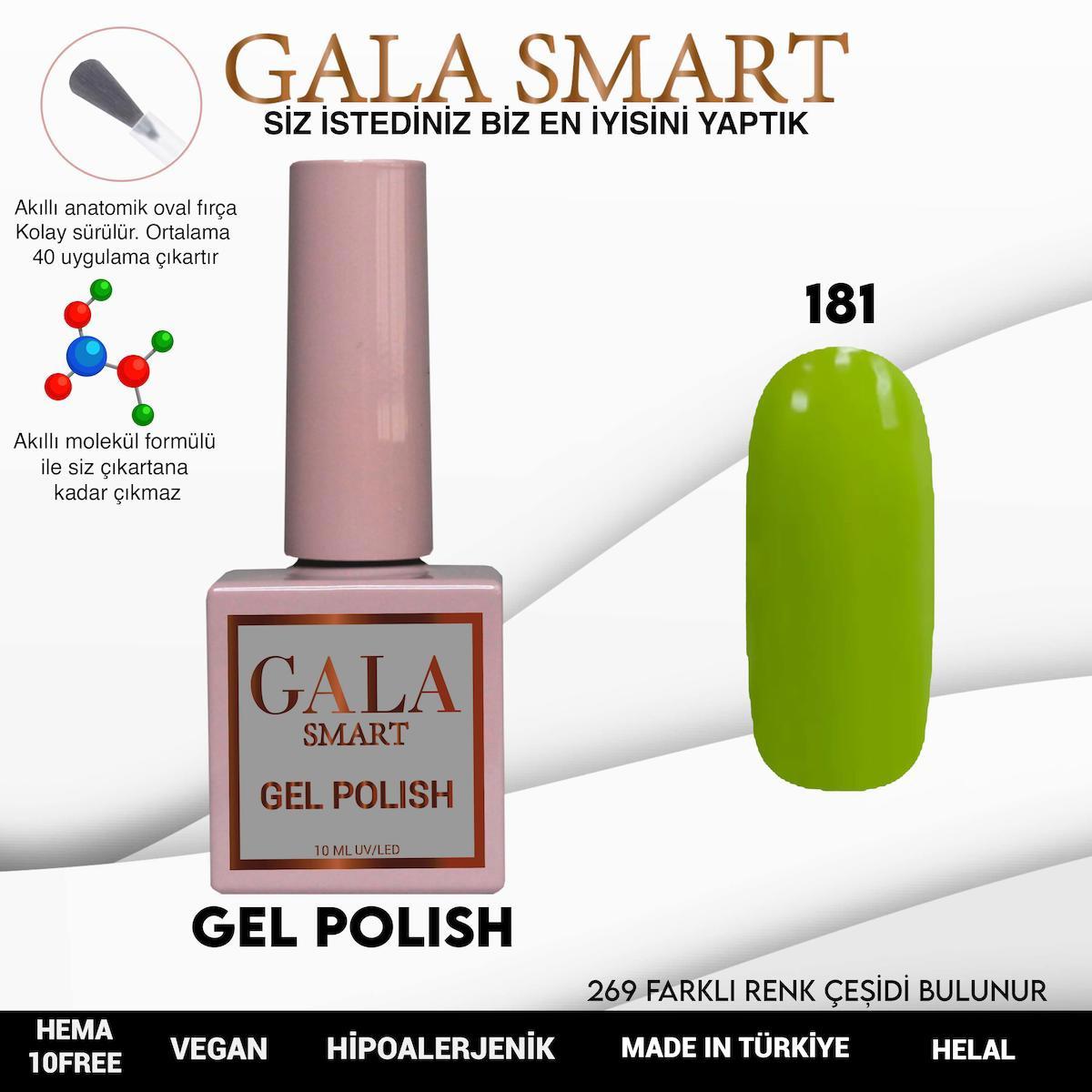Gala Smart 181 Yeşil Parlak Kalıcı Oje
