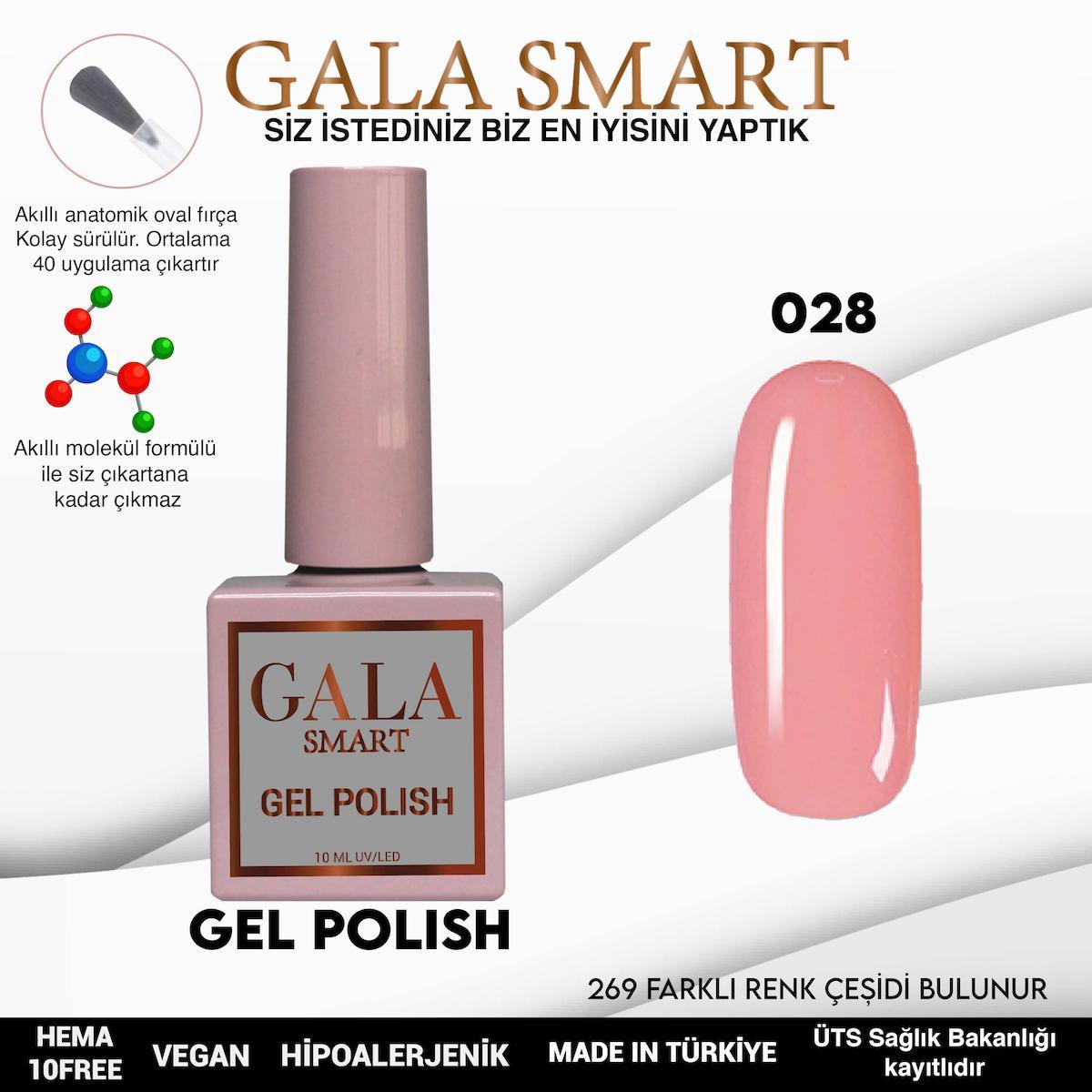 Gala Smart 28 Pembe Parlak Kalıcı Oje