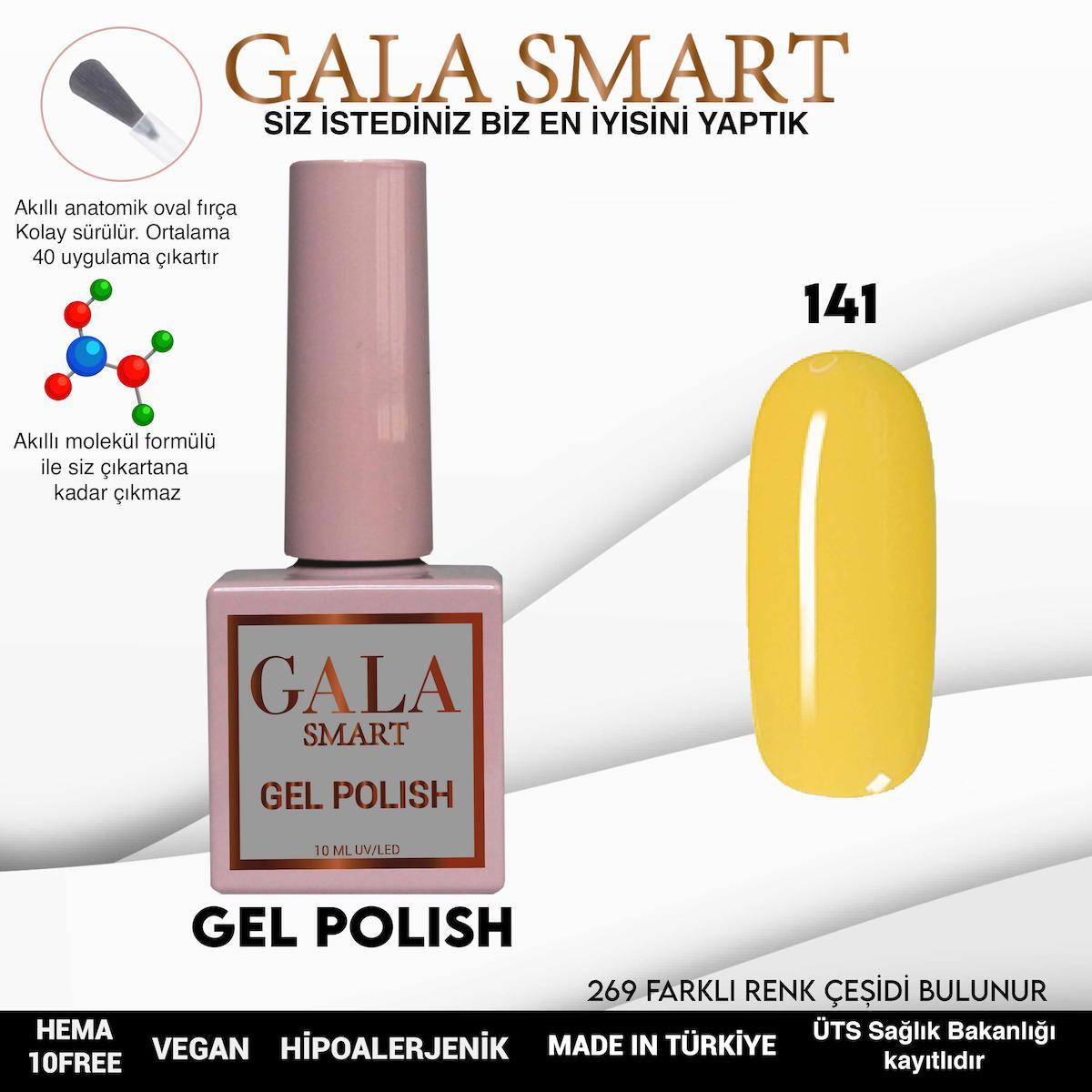 Gala Smart 141 Sarı Parlak Kalıcı Oje