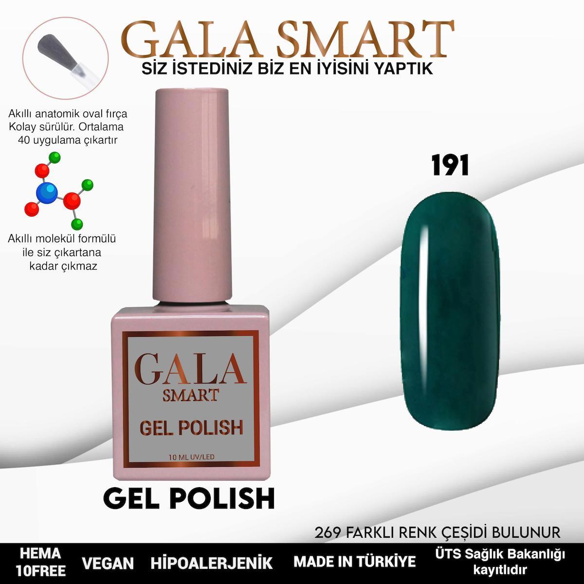 Gala Smart 191 Koyu Yeşil Parlak Kalıcı Oje