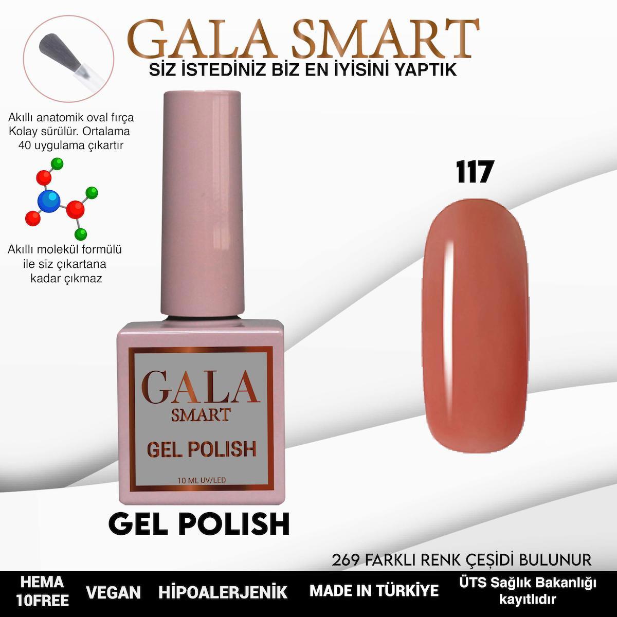 Gala Smart 117 Kahverengi Parlak Kalıcı Oje