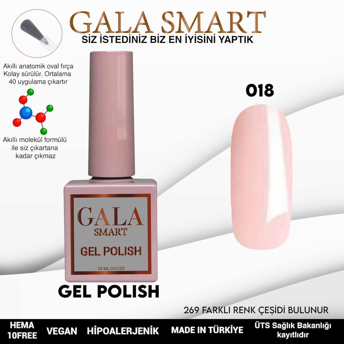 Gala Smart 18 Pudra Parlak Kalıcı Oje