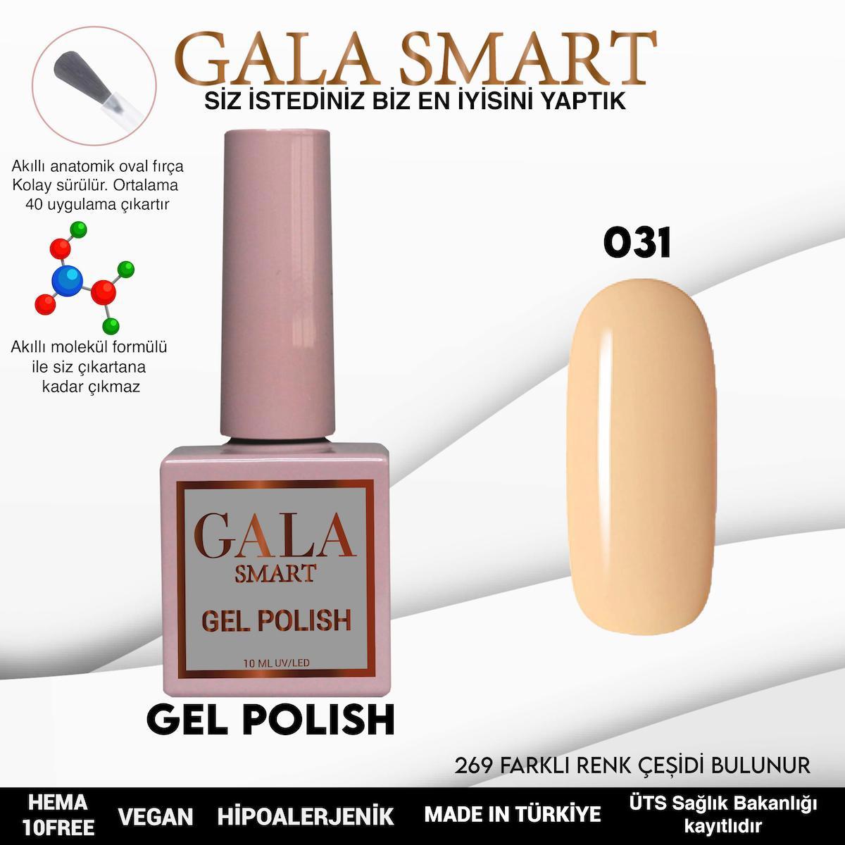 Gala Smart 31 Krem Parlak Kalıcı Oje