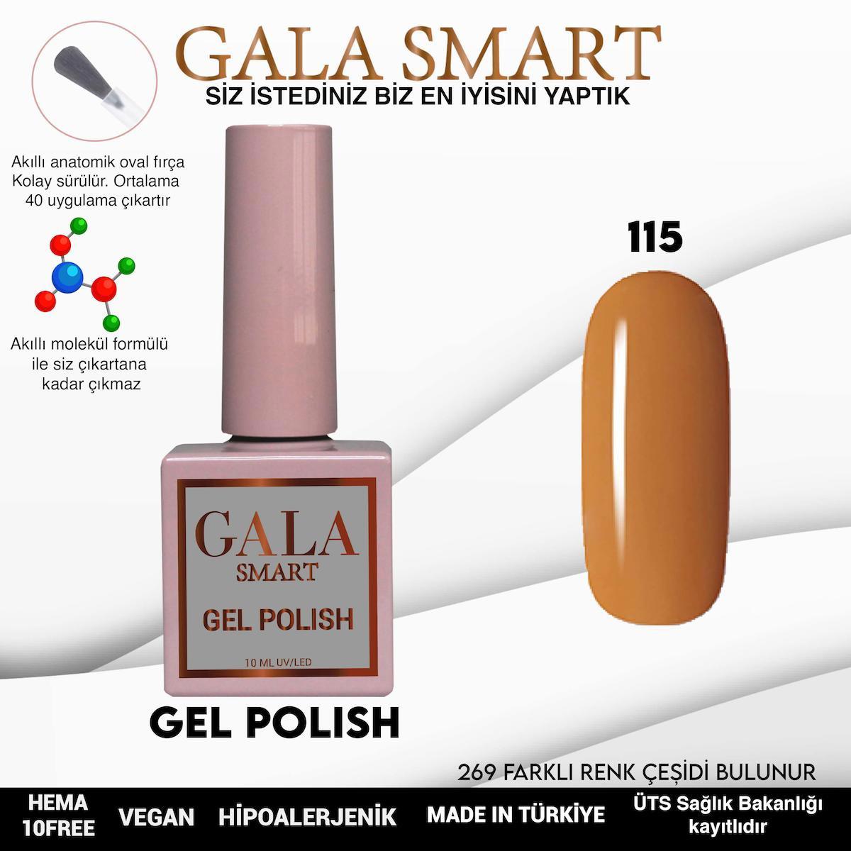 Gala Smart 115 Karamel Parlak Kalıcı Oje