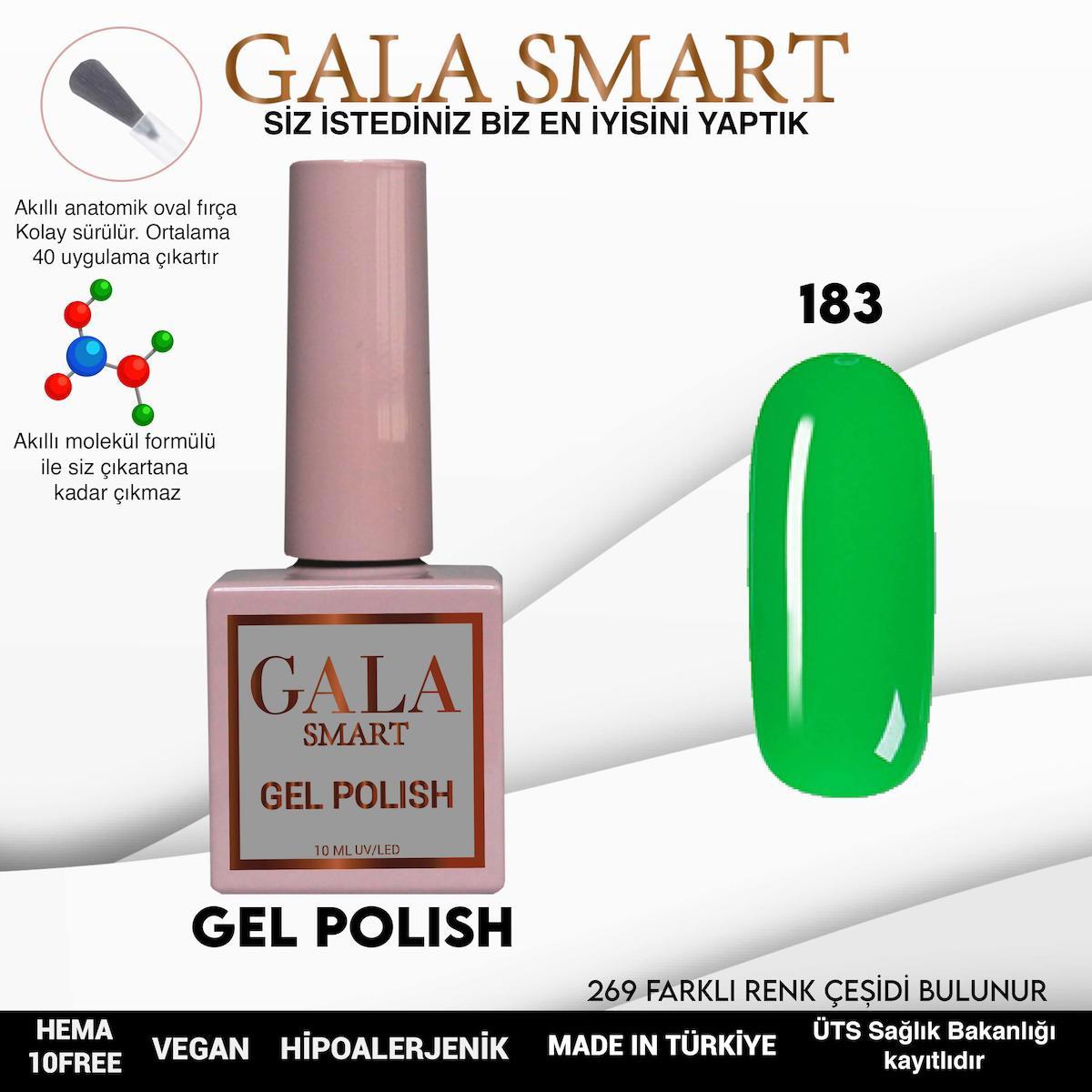 Gala Smart 183 Yeşil Parlak Kalıcı Oje
