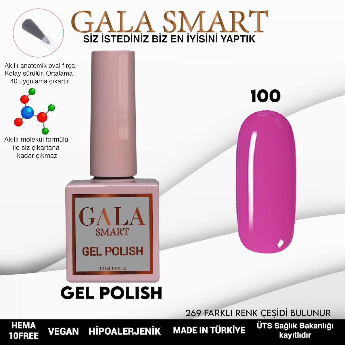 Gala Smart 100 Pembe Parlak Kalıcı Oje