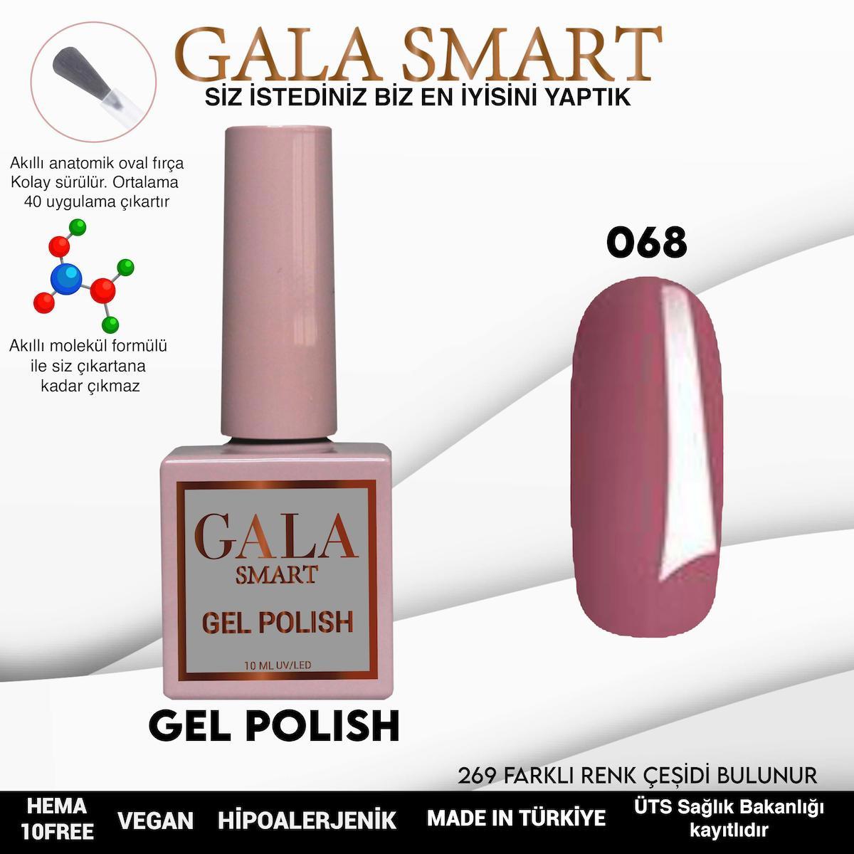 Gala Smart 68 Pembe Parlak Kalıcı Oje