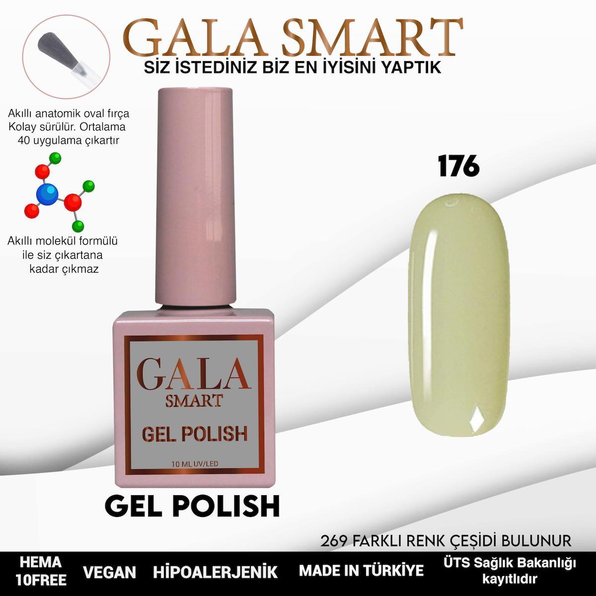 Gala Smart 176 Krem Parlak Kalıcı Oje