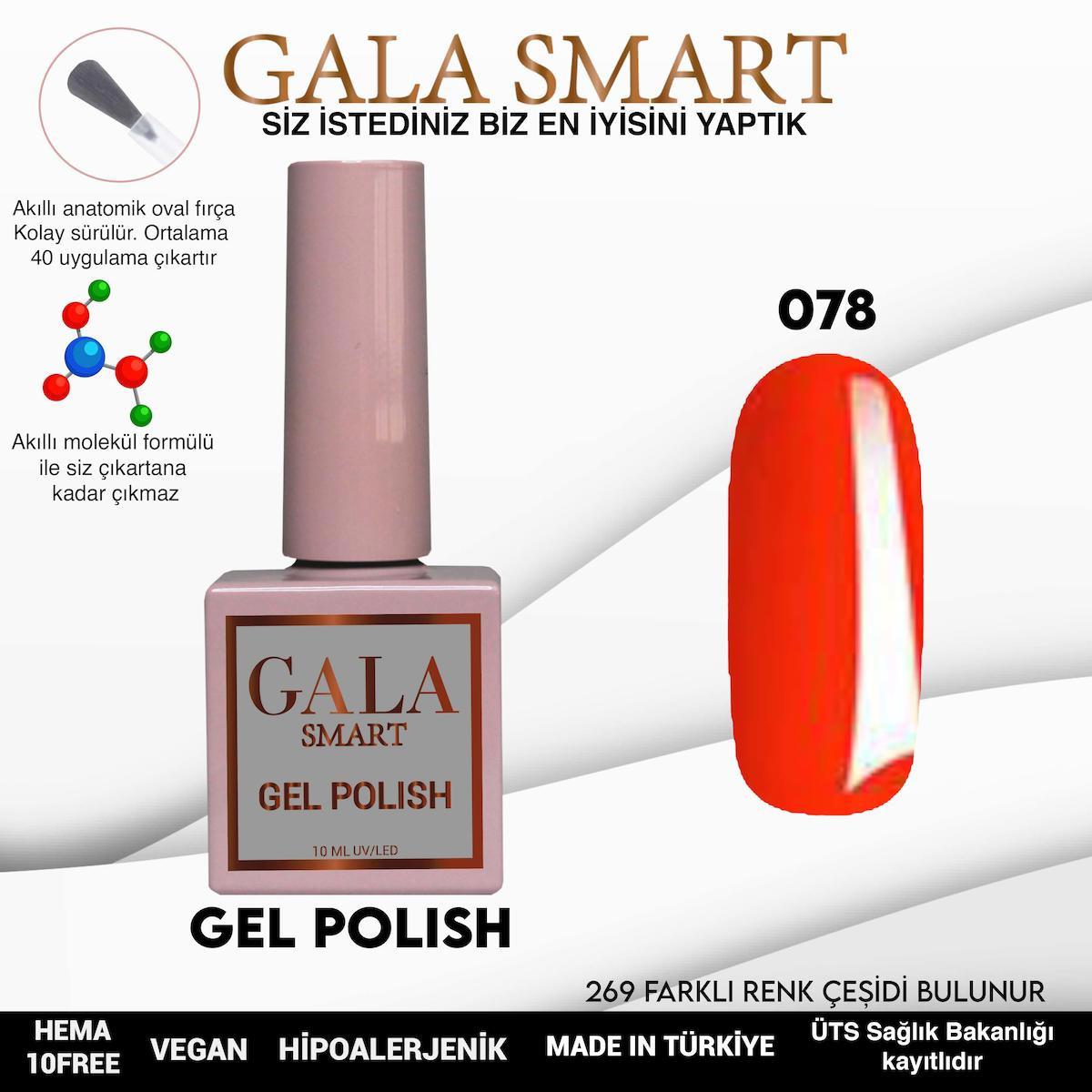 Gala Smart 78 Nar Çiçeği Parlak Kalıcı Oje