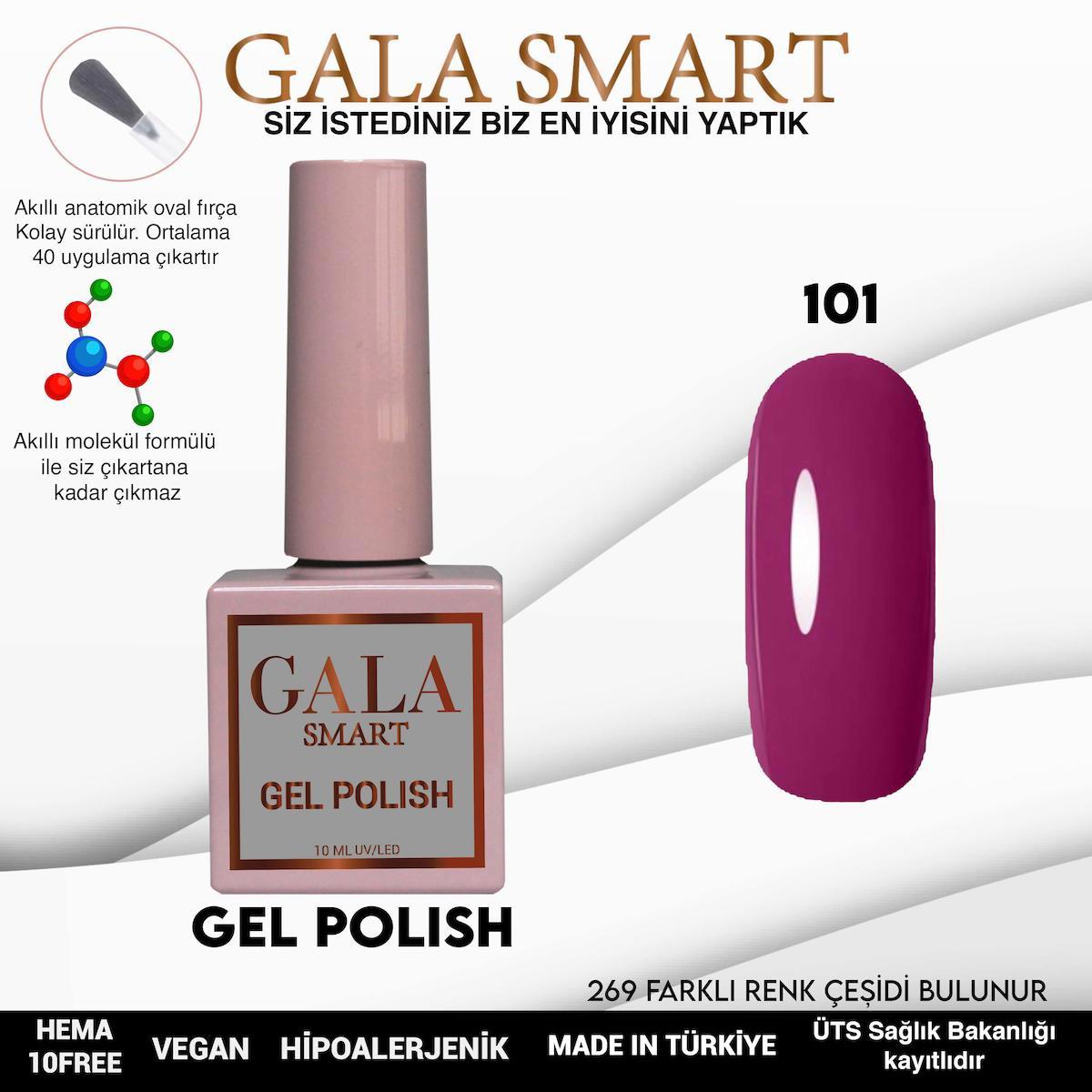 Gala Smart 101 Fuşya Parlak Kalıcı Oje