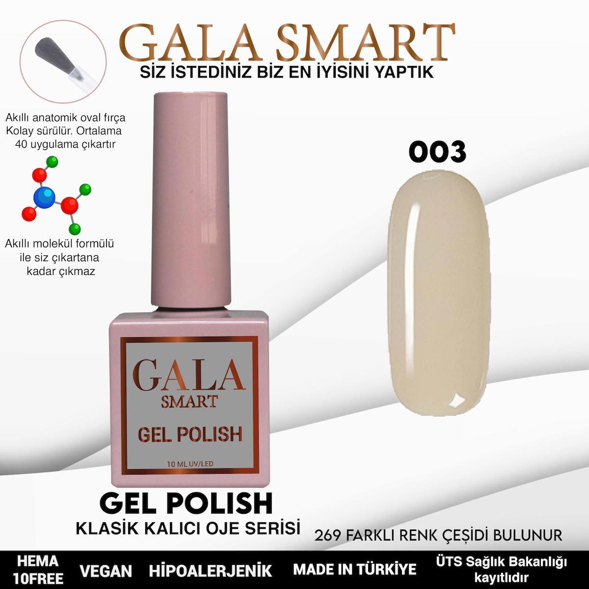 Gala Smart 03 Krem Parlak Kalıcı Oje