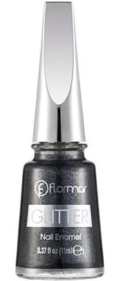 Flormar GL13 Siyah Simli Oje