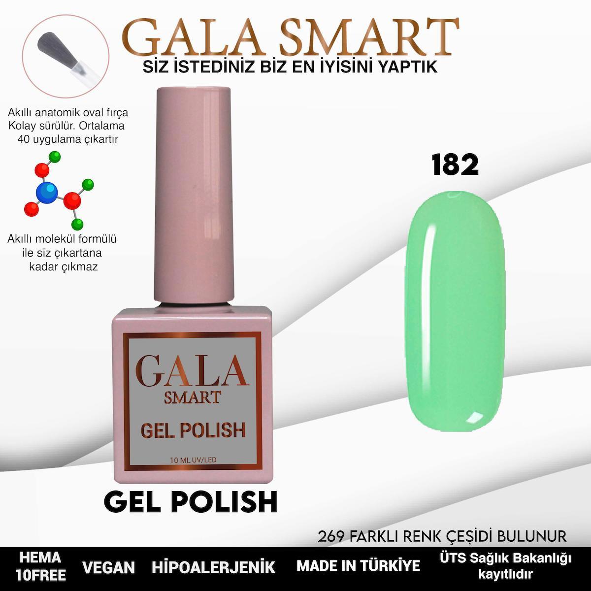 Gala Smart 182 Yeşil Parlak Kalıcı Oje