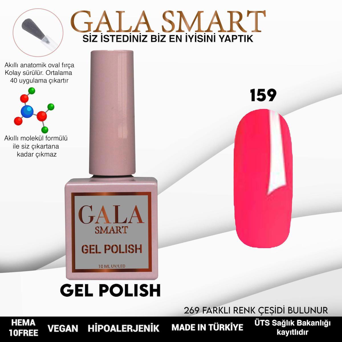 Gala Smart 159 Pembe Parlak Kalıcı Oje