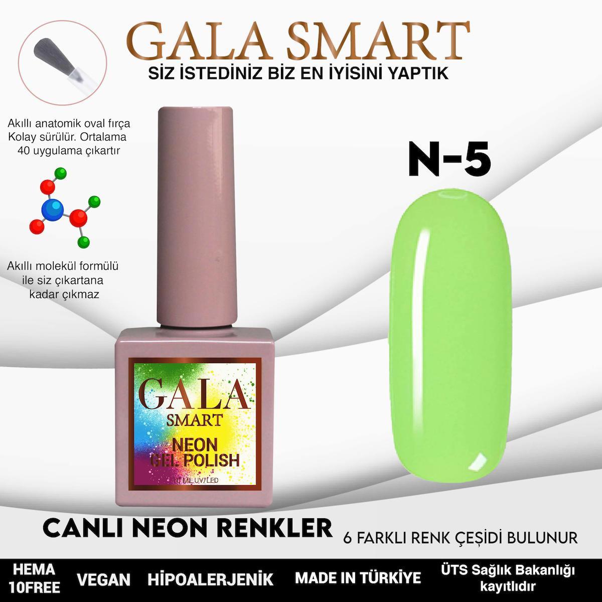Gala Smart N5 Yeşil Neon Kalıcı Oje