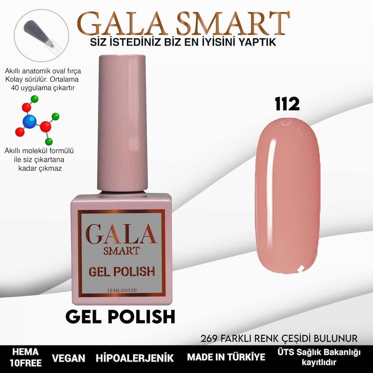 Gala Smart 112 Pembe Parlak Kalıcı Oje