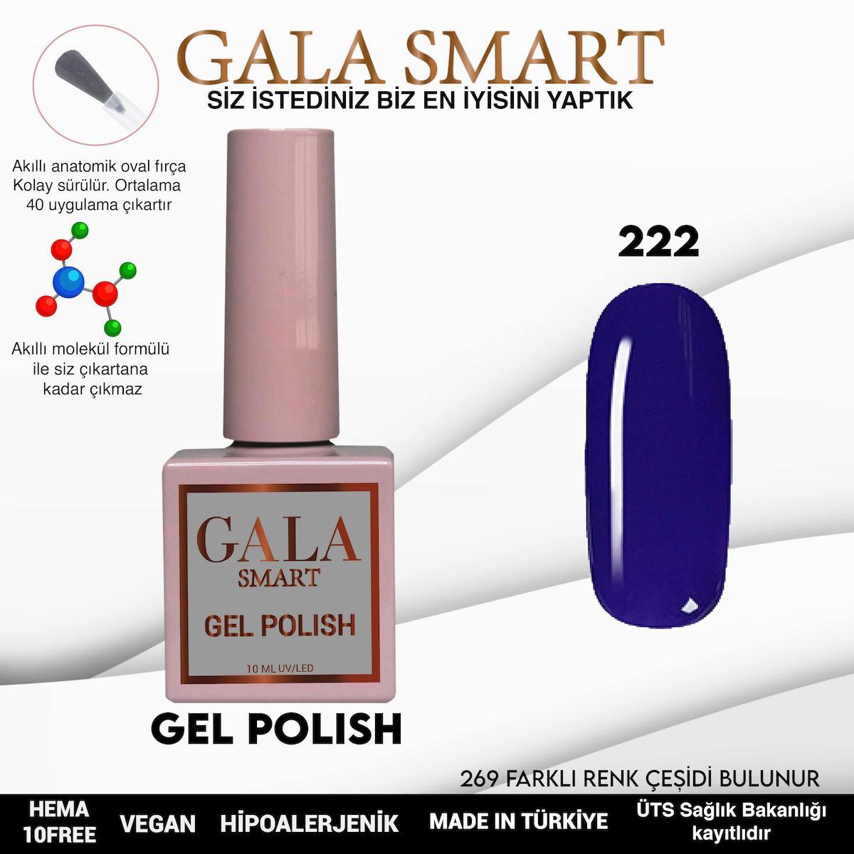Gala Smart 222 Lacivert Parlak Kalıcı Oje