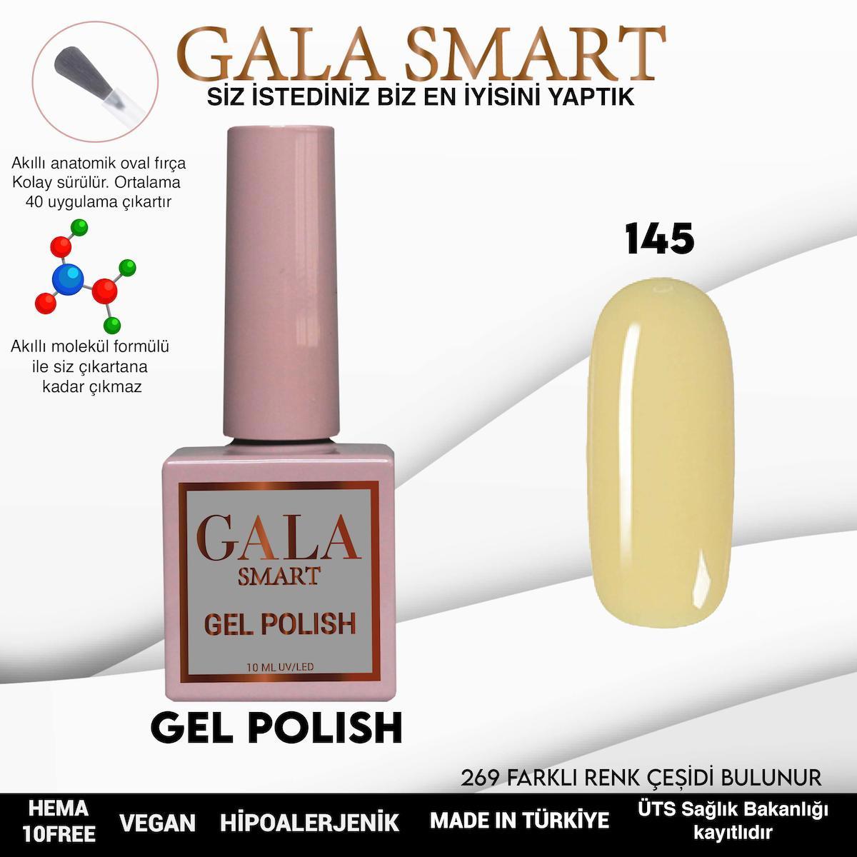 Gala Smart 145 Sarı Parlak Kalıcı Oje