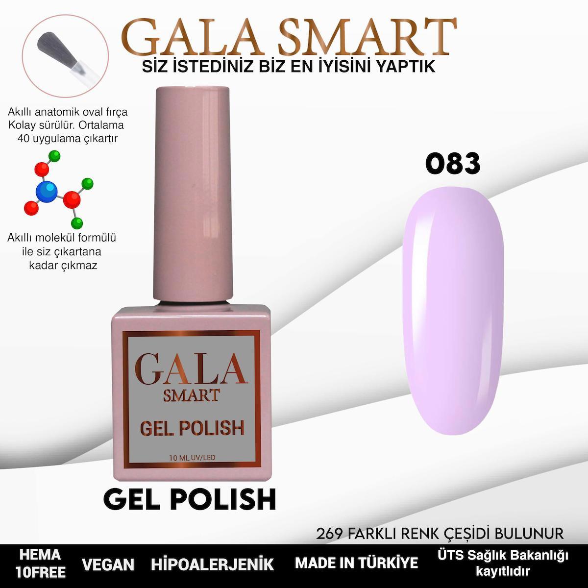 Gala Smart 83 Lila Parlak Kalıcı Oje