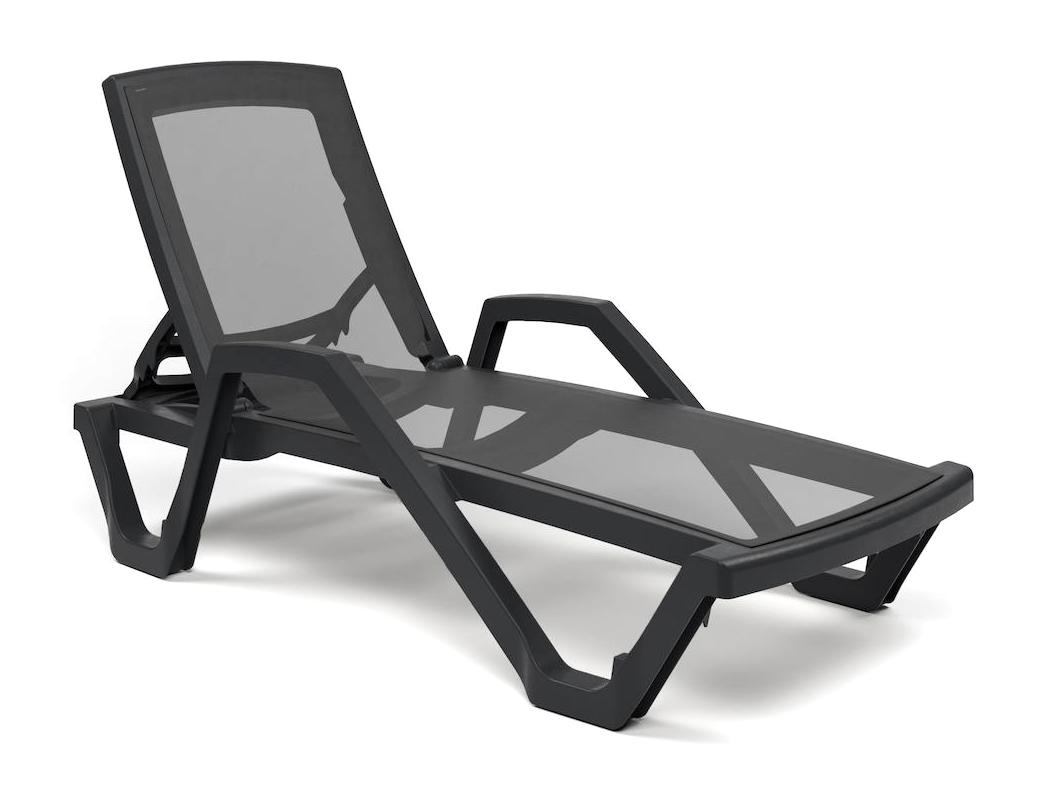 T.Concept Plastik Şezlong Antrasit
