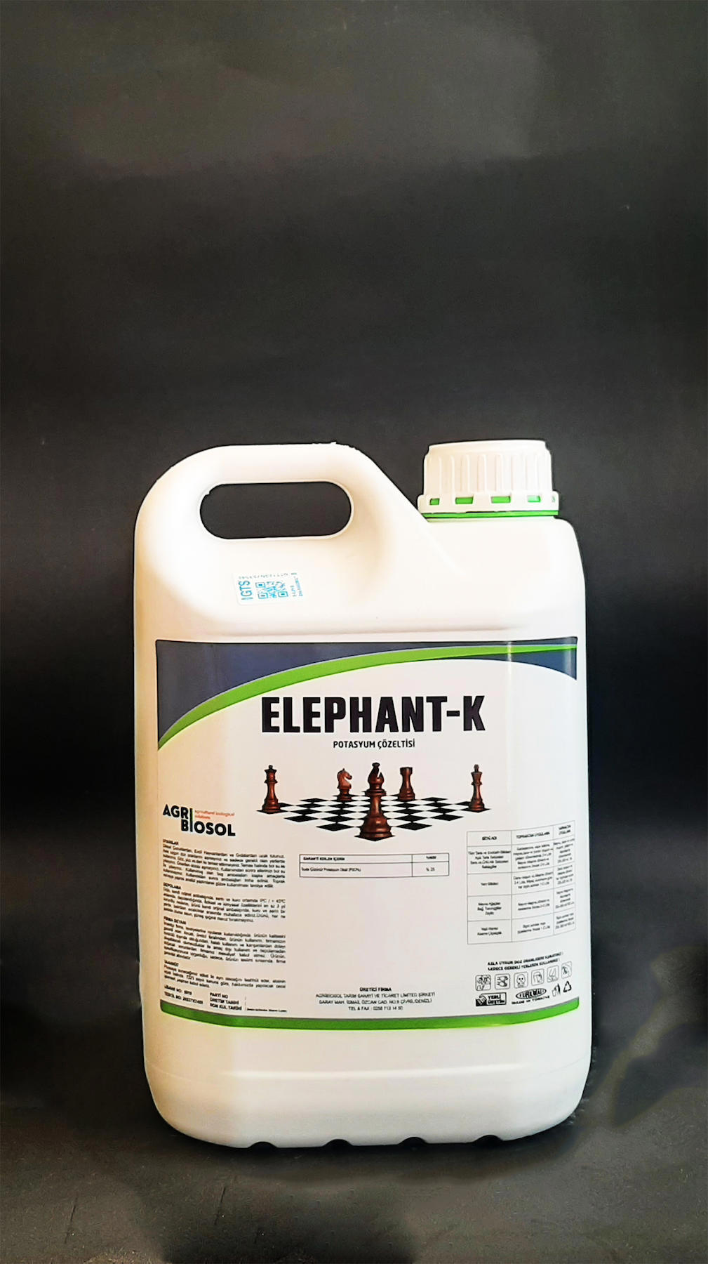 Agribiosol Potasyum Sentetik Toprak-Yaprak Sıvı Gübre 5 kg