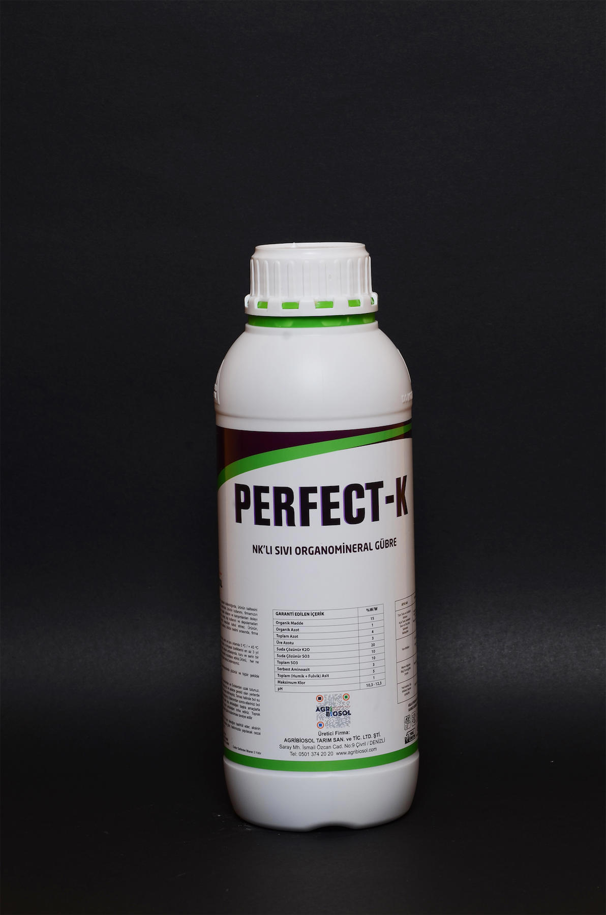 Agribiosol Potasyum NK Gübre Toprak-Yaprak Sıvı Gübre 1 kg
