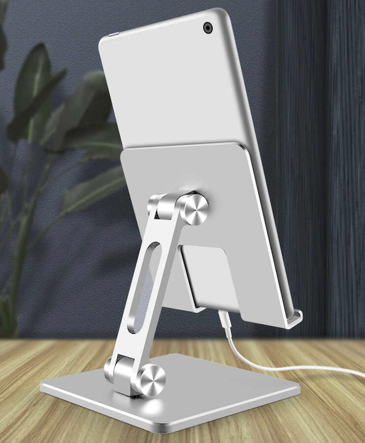 Zore MS-134 Ayarlanabilir Masa Tablet Standı Gümüş