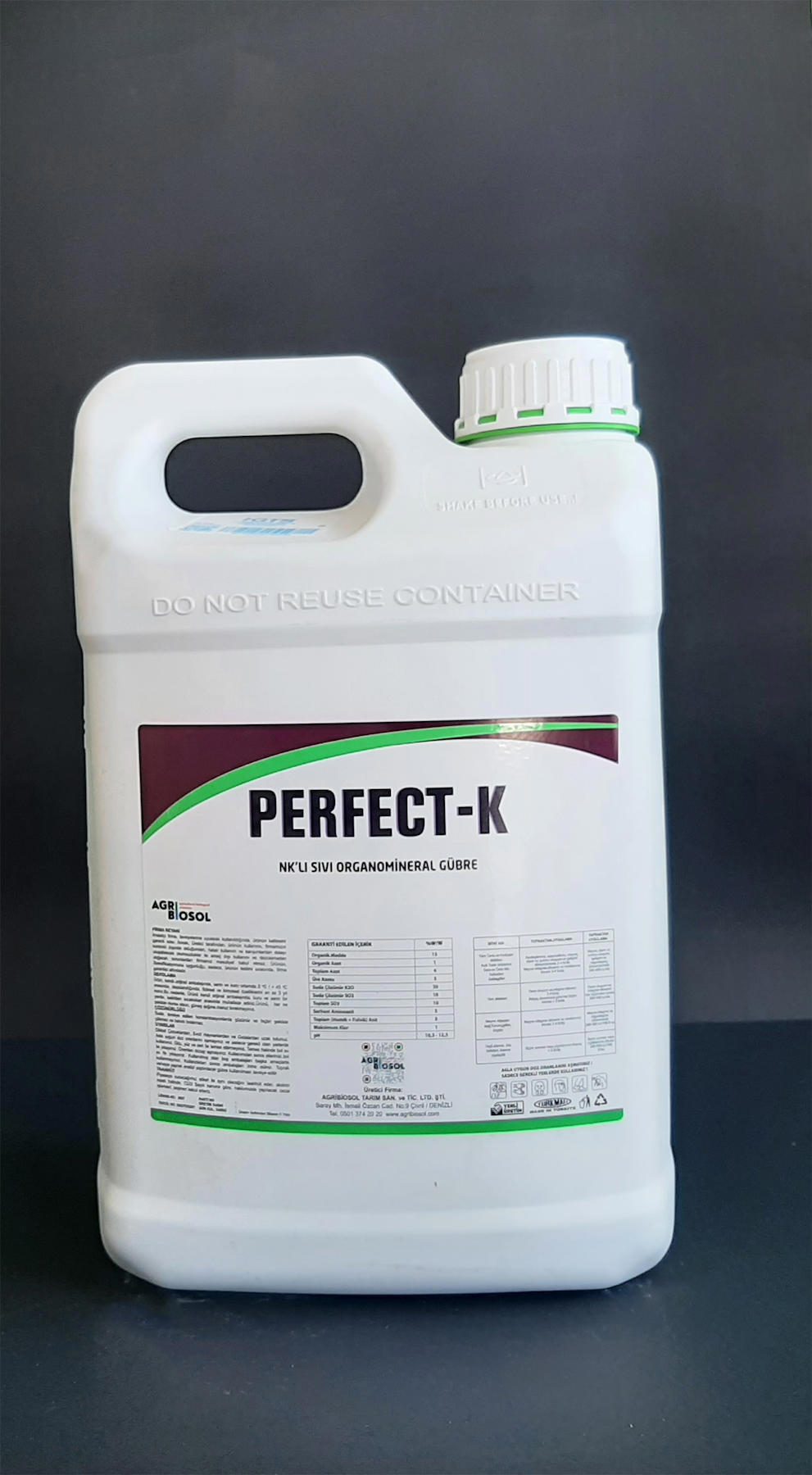 Agribiosol NK Gübre Sentetik Taban Sıvı Gübre 10 kg