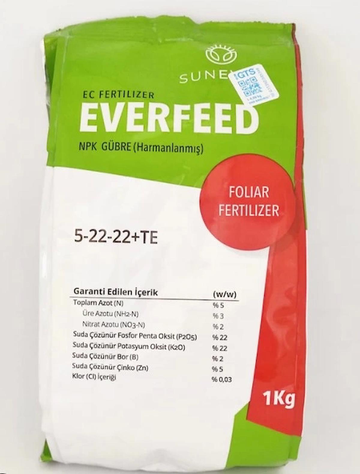 Ekolex Azotlu NPK Gübre 5 22 22 Organik Toprak Toz Gübre 1 kg