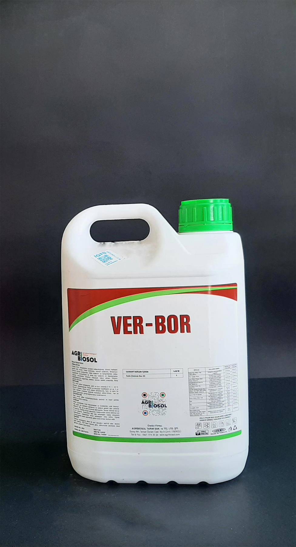 Agribiosol Bor Sentetik Toprak-Yaprak Sıvı Gübre 5 kg